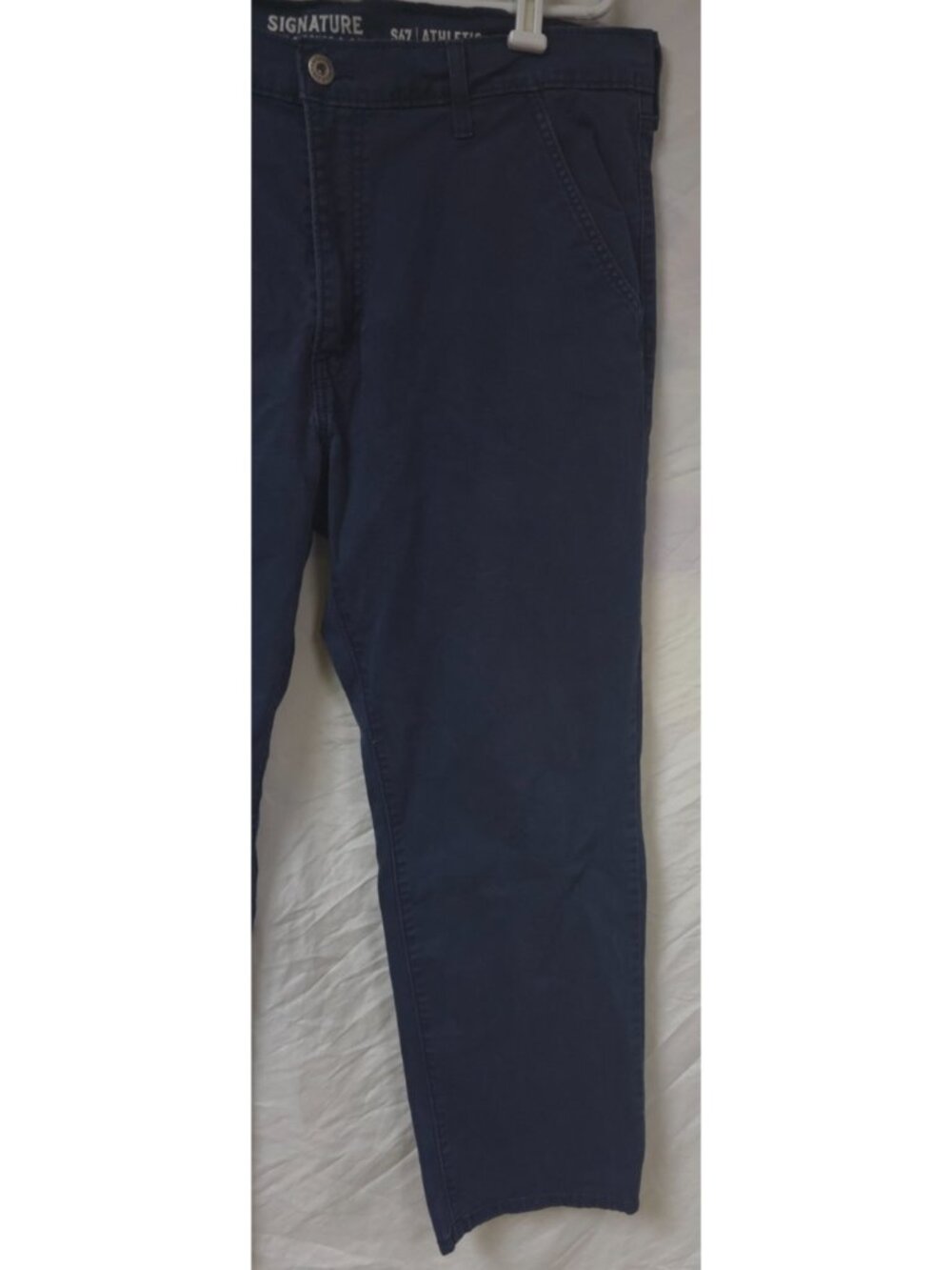 Signature Levi Strauss S67 Mens 40X30 Blue Stretch Athletic Fit Pants Jeans - Picture 3 of 14